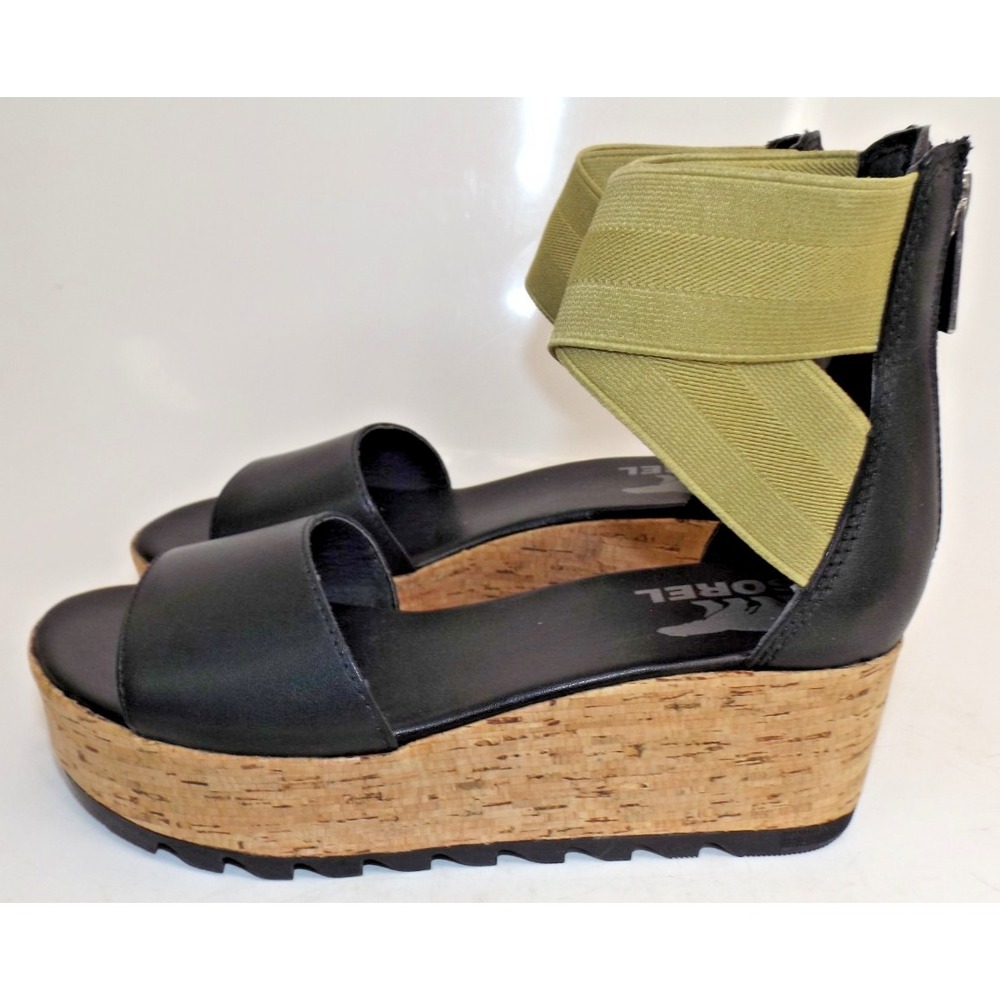 Sorel Cameron Flatform Wedge Ankle Strap Sandals Size 6 - Picture 3 of 13
